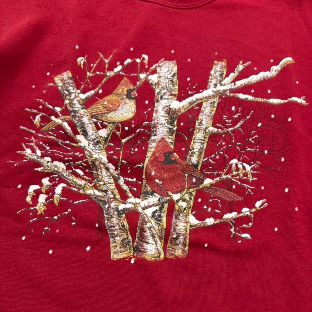 Jerzees Red Sweatshirt with Gold Accents